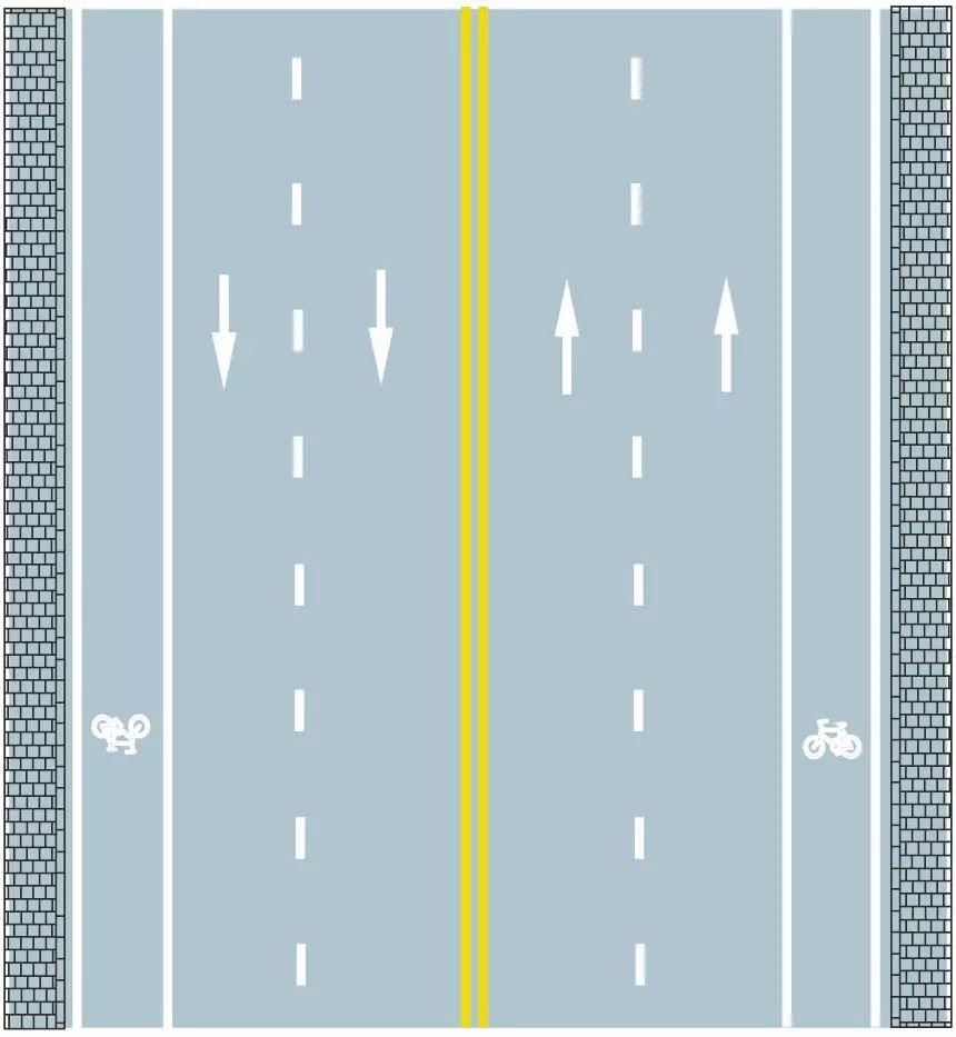 路中心双黄实线是何含义？