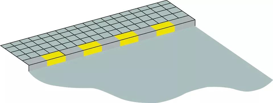 路缘石上的黄色虚线是何含义？