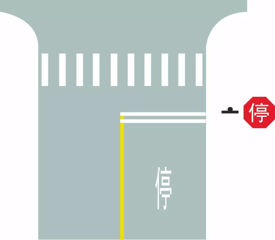 路口最前端的双白实线是什么含义？