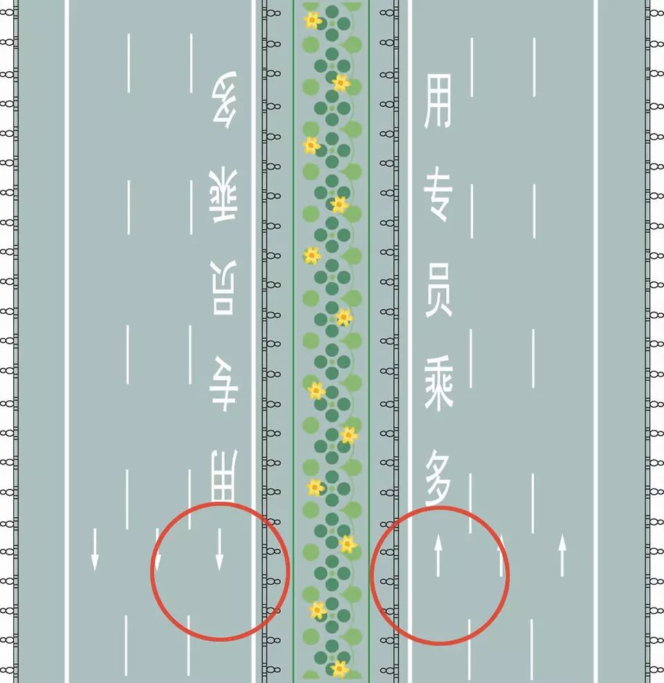 道路最左侧白色虚线区域是何含义？