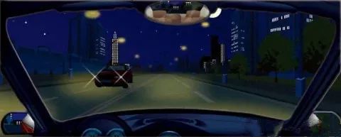 在图中这种环境下会车前，要先与对面来车交替变换远近光灯观察前方道路情况，会车时两车都要关闭前大灯交汇。