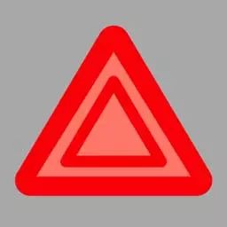 机动车发生故障时，（如图所示）闪烁。