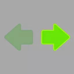 打开左转向灯开关，（如图所示）亮起。