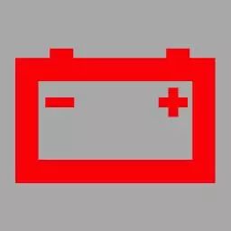 机动车仪表板上（如图所示）亮，提示发电机向蓄电池充电。