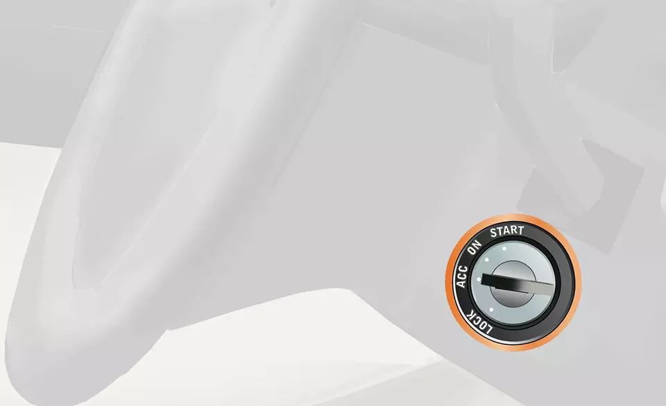 将点火开关转到ACC位置起动机工作。