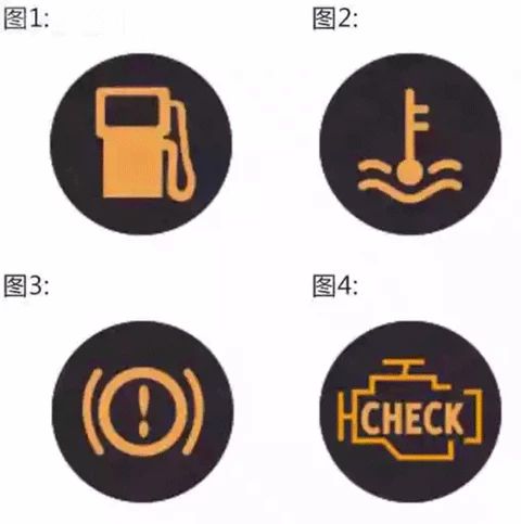 行车中下列哪个灯亮，提示驾驶人车辆制动系统出现异常？