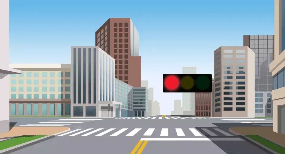 前方路口这种信号灯亮表示什么意思？