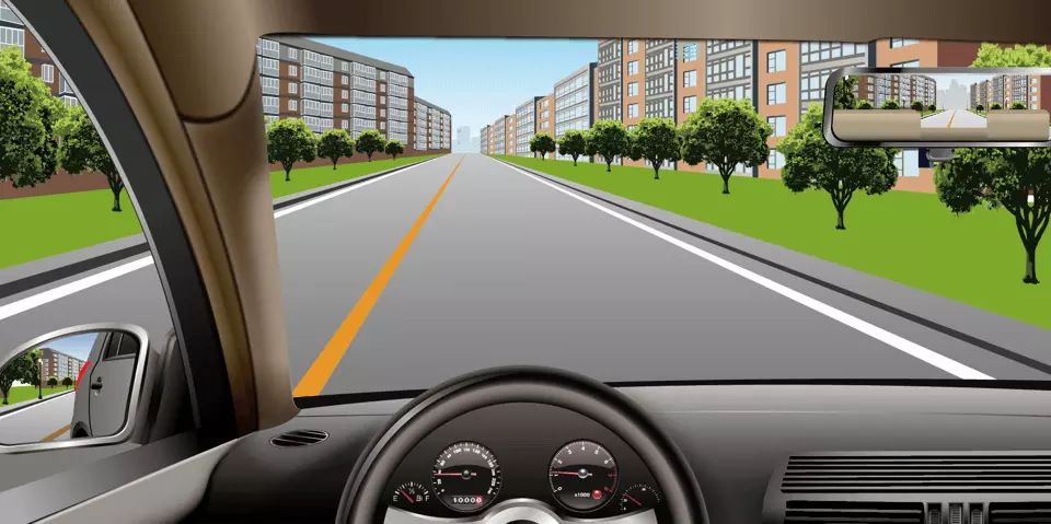 如图所示，在这种情况下只要后方、对向无来车，可以掉头。