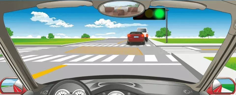 在路口遇到这种情形时怎样做？