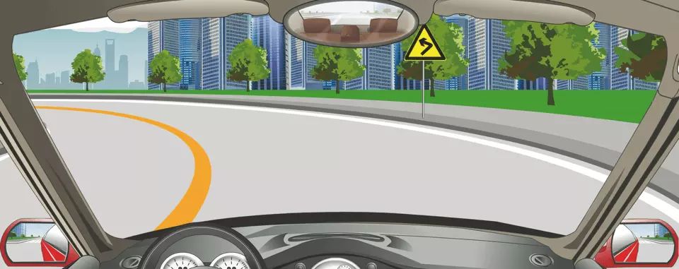 在这段道路上不能掉头。