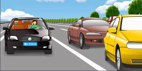 请判断一下图中这辆深色小型客车有几种违法行为？