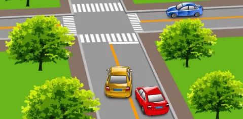 请判断一下图中这辆黄色小型客车有几种违法行为？