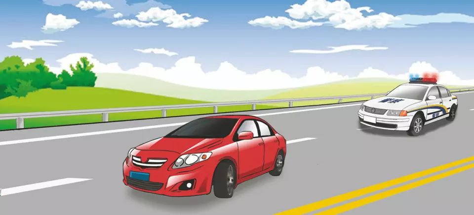 在这种情形中前车怎样行驶？