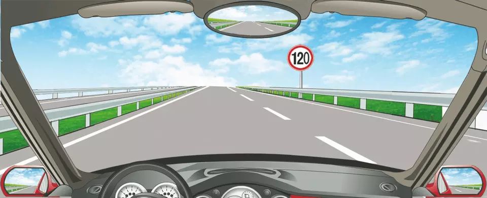 在这条车道行驶的最低车速是多少？