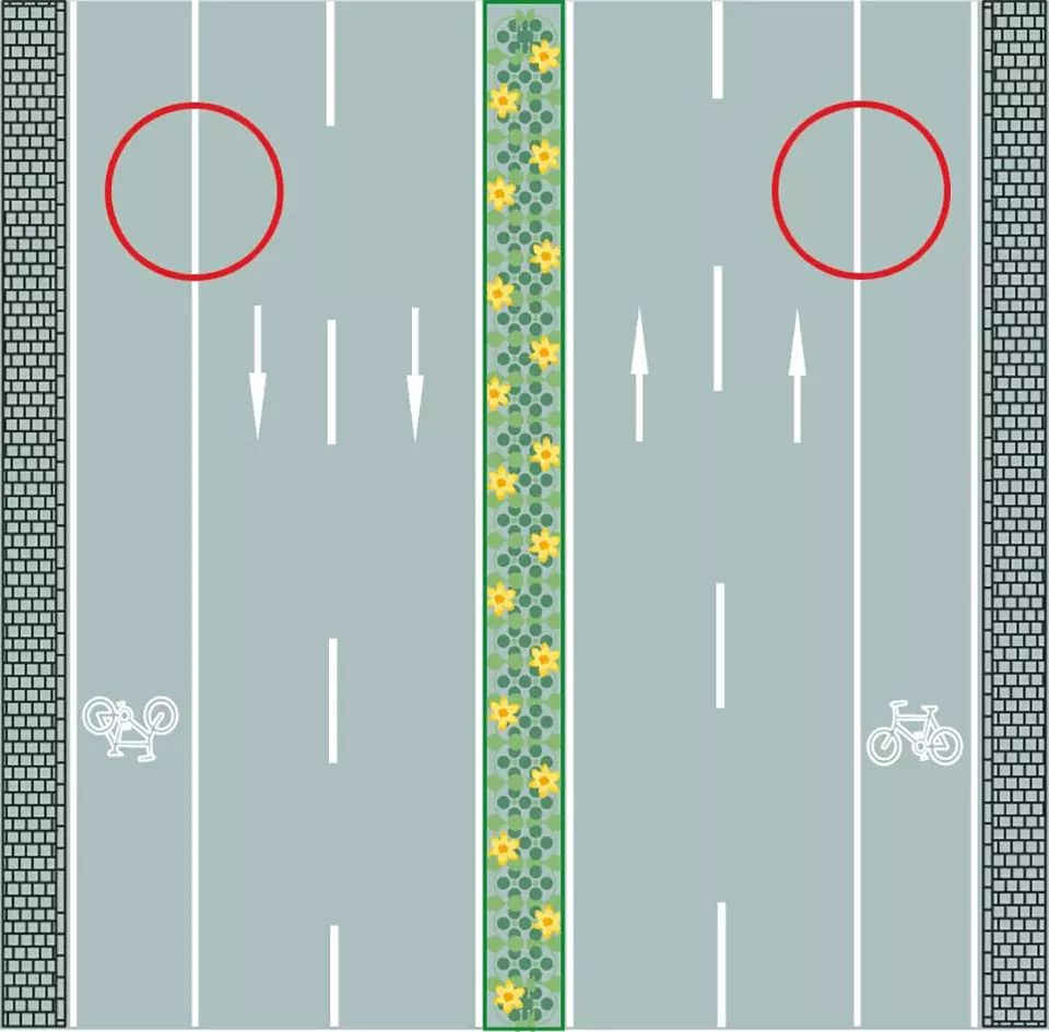 路两侧的车行道边缘白色实线是什么含义？