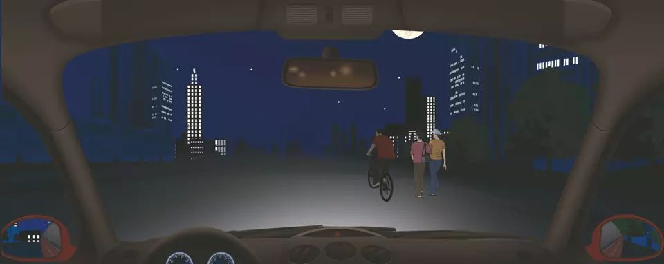 夜间行车，后方车辆提示超车，前方遇到这种情况时不能盲目让超。