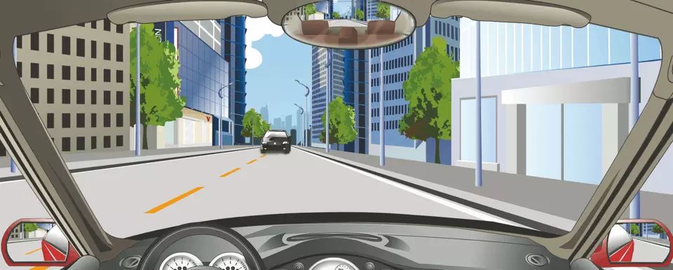 驾驶机动车遇到这种情况时要向左占道行驶。