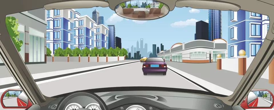 驾驶机动车在这种道路上怎样行驶最安全？