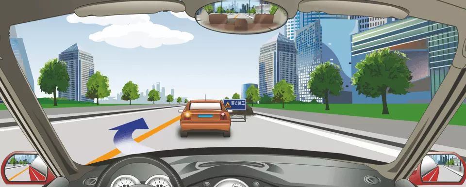 驾驶机动车在这种情况下可以越过中心实线超车。