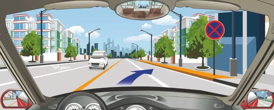 在这个区域内可以临时停车。