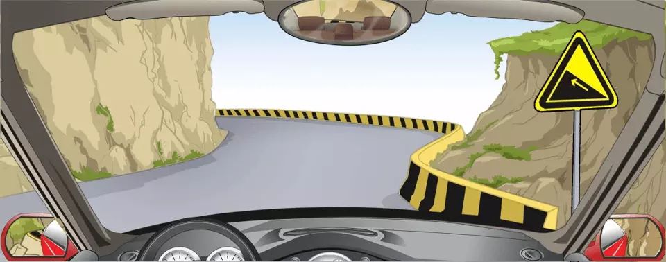 怎样安全通过这种较窄的弯道？