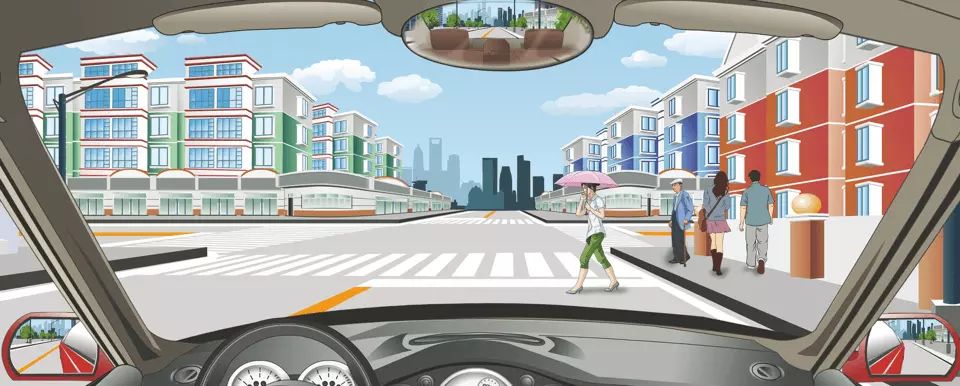 驾驶机动车在路口遇到这种情况的行人怎么办？