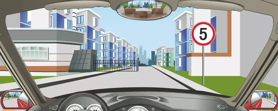 驾驶机动车进入居民小区不能超过限速标志限定的速度行驶。