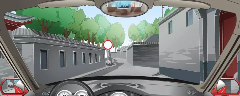 左侧标志表示前方路段允许进入。