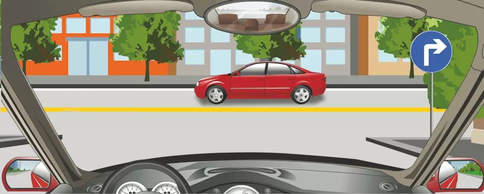 右侧标志表示只能车辆向右转弯。