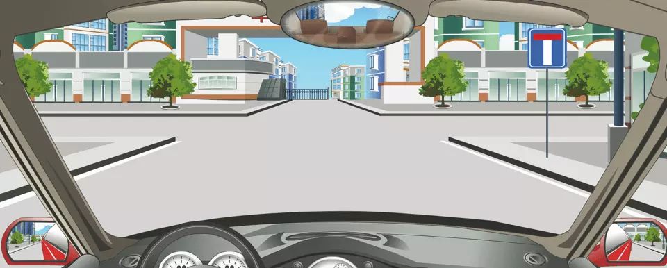 右侧标志指示前方是T型路口。