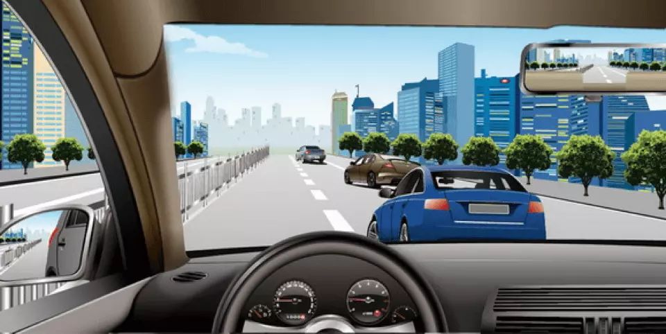 如图所示，驾驶机动车遇到右侧车道车辆突然变更车道时，应当如何避让？