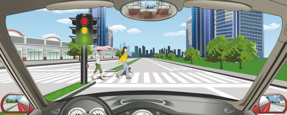 驾驶机动车在这种情况下怎样礼让行人？