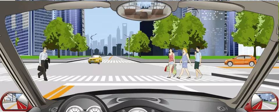 在路口遇到这种情况的行人，如何做到礼让？