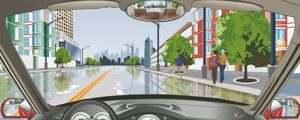 驾驶机动车遇到这种情况要如何行驶？