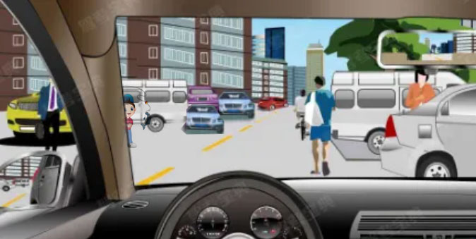 如图所示，驾驶机动车遇到这种情况时，驾驶人应注意的是什么？