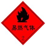 图示道路危险货物运输车辆标志牌，表示该车辆承运（ ）。