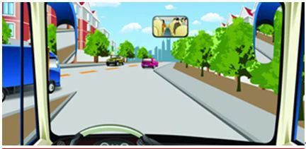 如图、在这种情况下驾驶人需要注意什么？