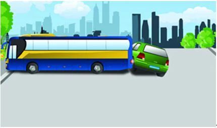 造成这起事故小客车不负任何责任。（如下图）