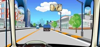 驾驶机动车在这种情况下怎样做？（如图）