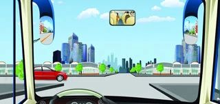 在这种情况的路口哪辆直行车优先通行？（如图）