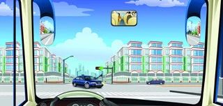 驾驶机动车在路口直行遇到这种情况怎么办？（如图）