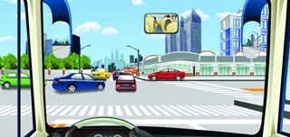 驾驶机动车在这种情况下要跟前车进入路口等待。（如图）