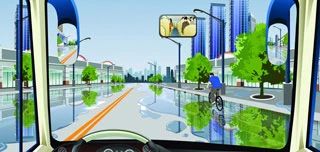 驾驶机动车在这种情况下要尽快加速通过。（如图）