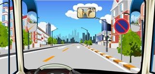 在这个区域内不允许长时间停放机动车。（如图）