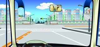 驾驶机动车进入左侧车道可以掉头。（如图）