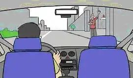 如图所示，出租汽车驾驶员在运营过程中遇受伤乘客，应（ ）。