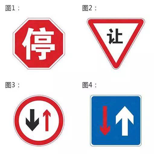 驾驶机动车遇到下列哪个标志时,驾驶人需要主动让行?